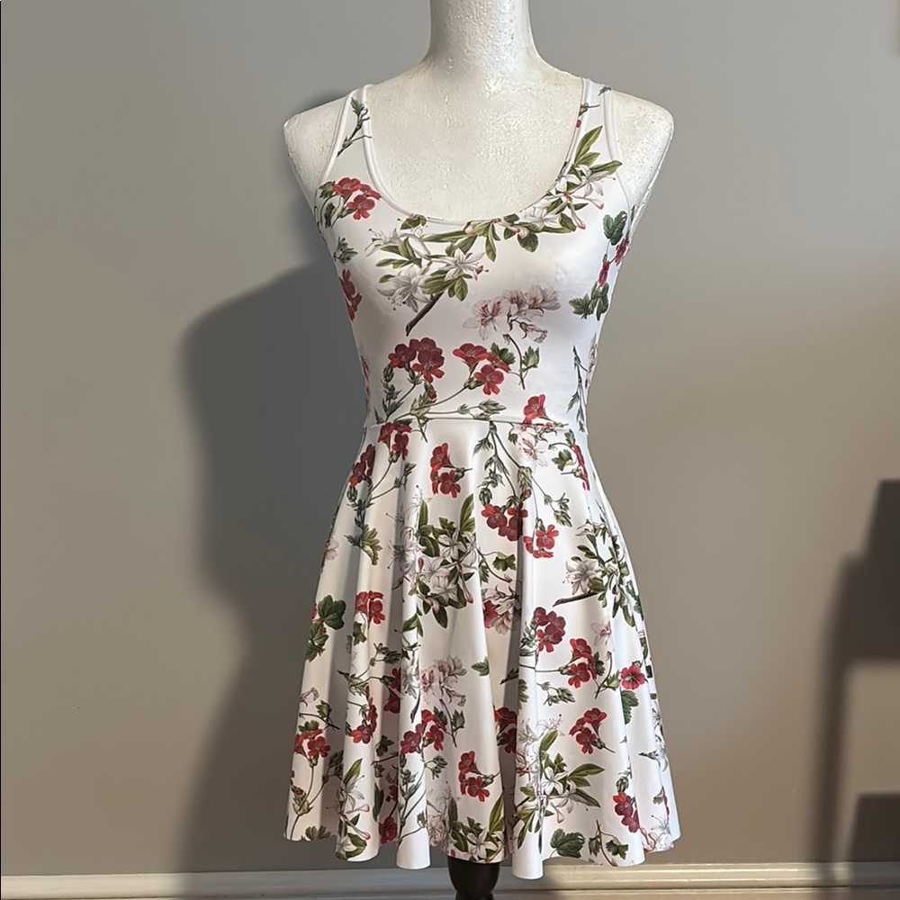 Blackmilk Cream Fit and Flare Sundress Sleeveless